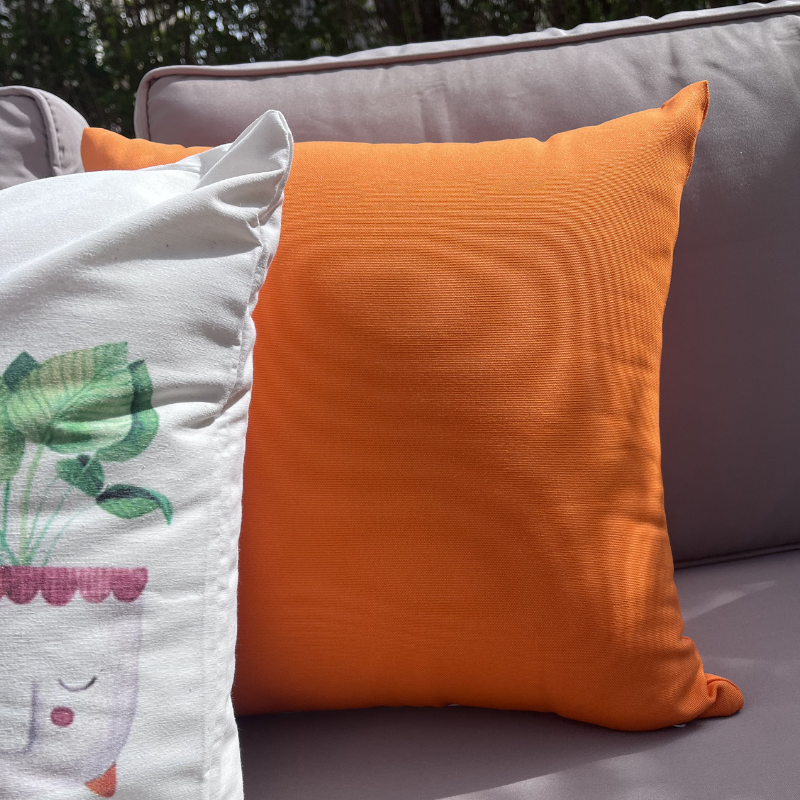 Orange Cushion Cover | Patio Pillow Cover