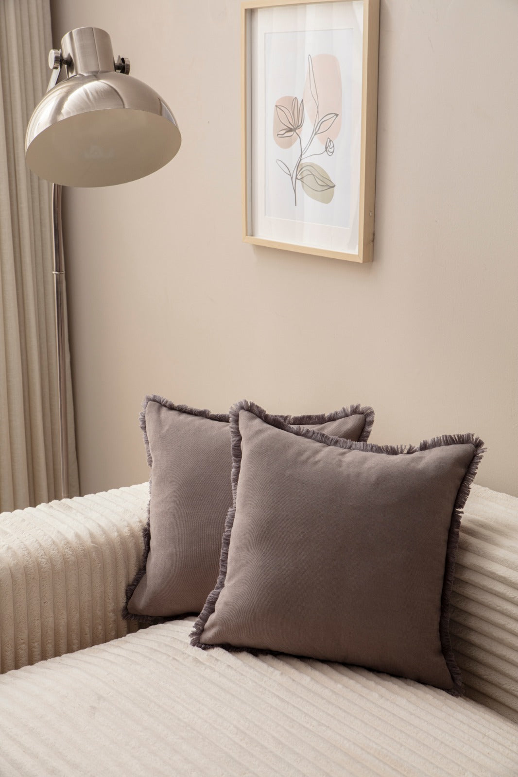 Fringed Cushion Cover