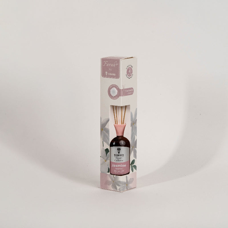 Aromatic Jasmine Reed Diffuser – Long-Lasting Home Fragrance with Elegant Glass Bottle