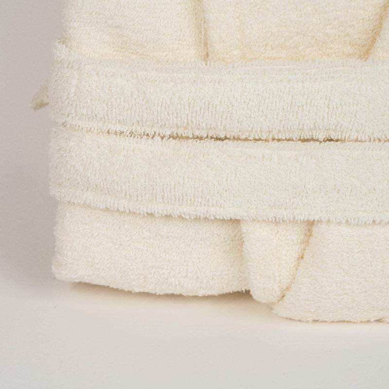 Luxury hooded cotton bathrobe with belt and pockets