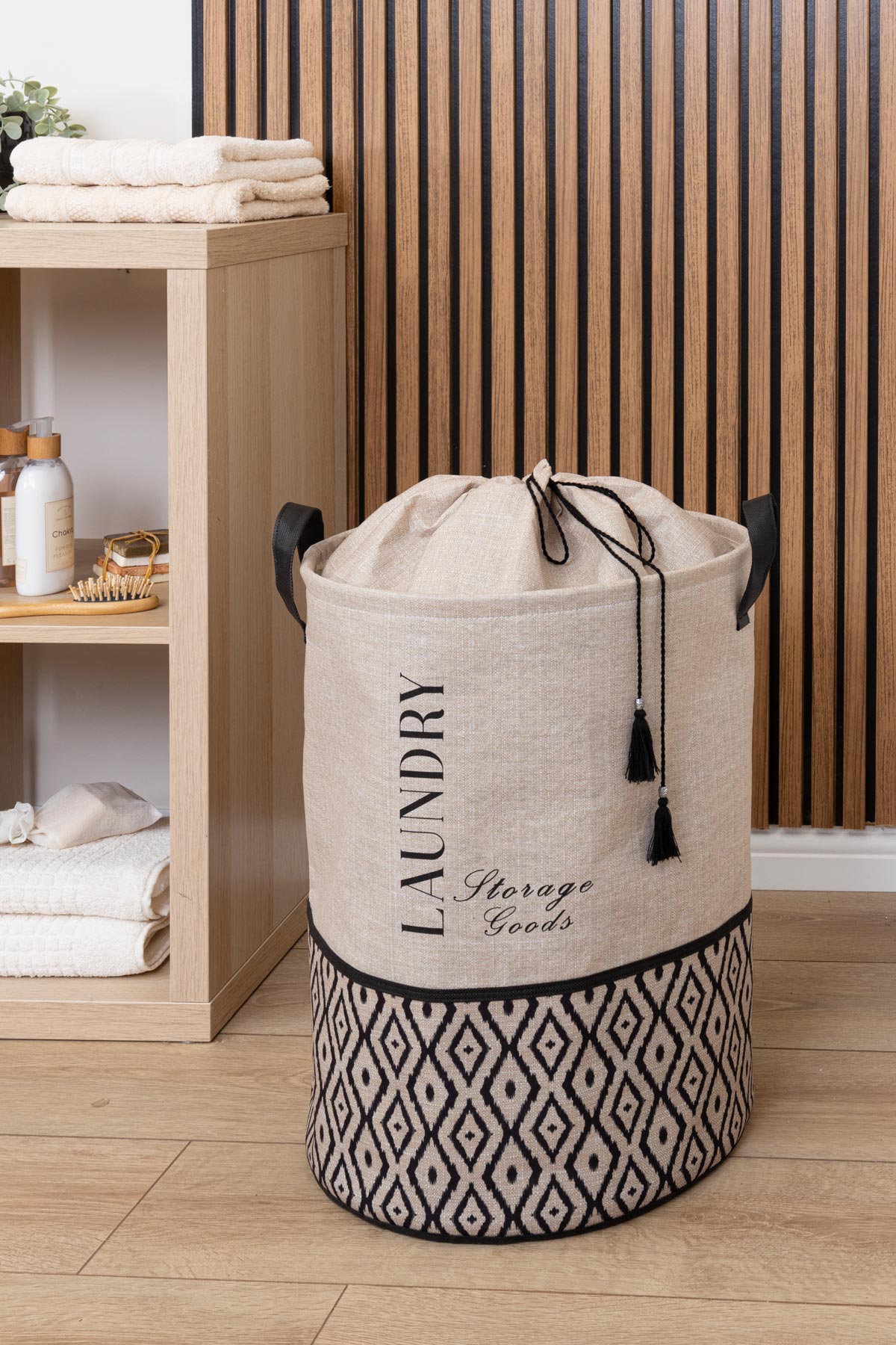 Bohemian Basket With Handles
