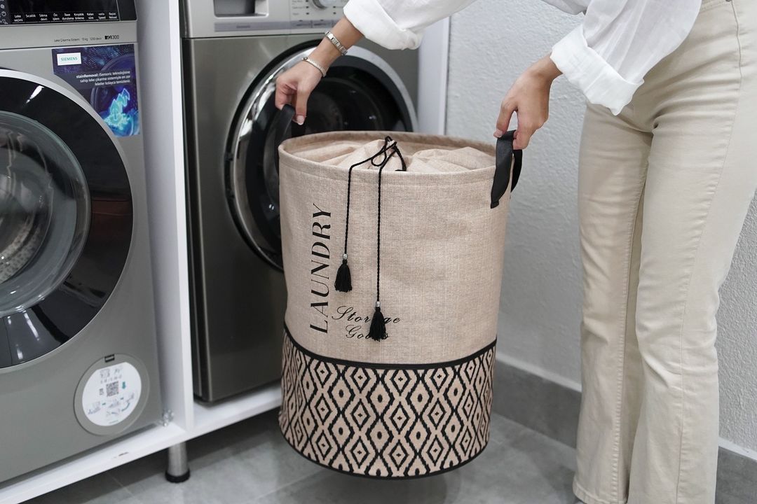 Bohemian Basket With Handles