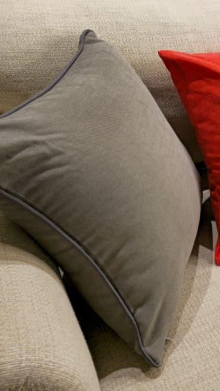 Luxury Velvet Grey Cushion Cover – 43x43 cm