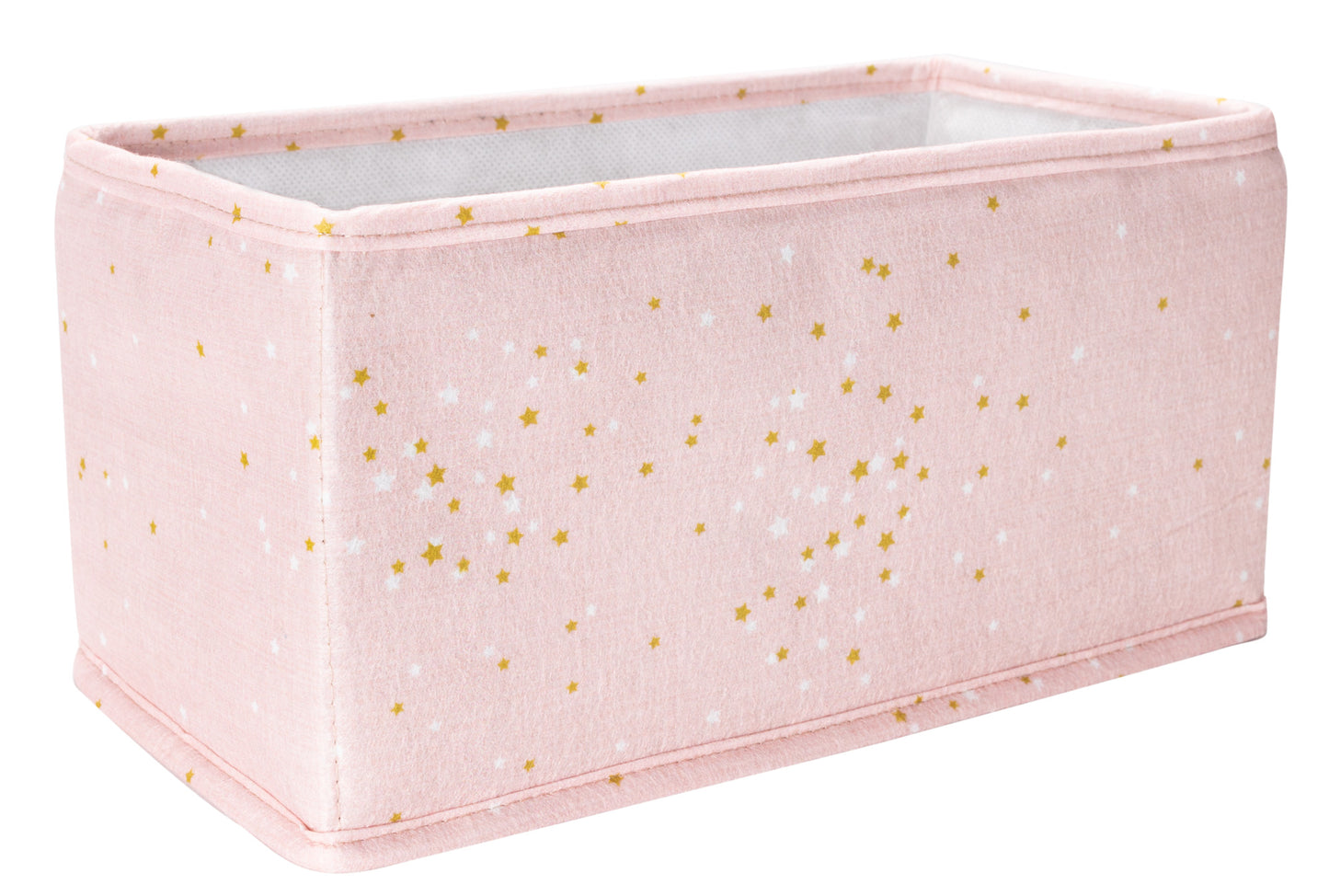 Baby drawer organizer set of 3 with diapers, toys, and bottles
Fabric nursery storage bins in pastel pink with patterns
Drawer organizers for baby clothes, diapers, and essentials
Cute foldable fabric organizers on a wooden table