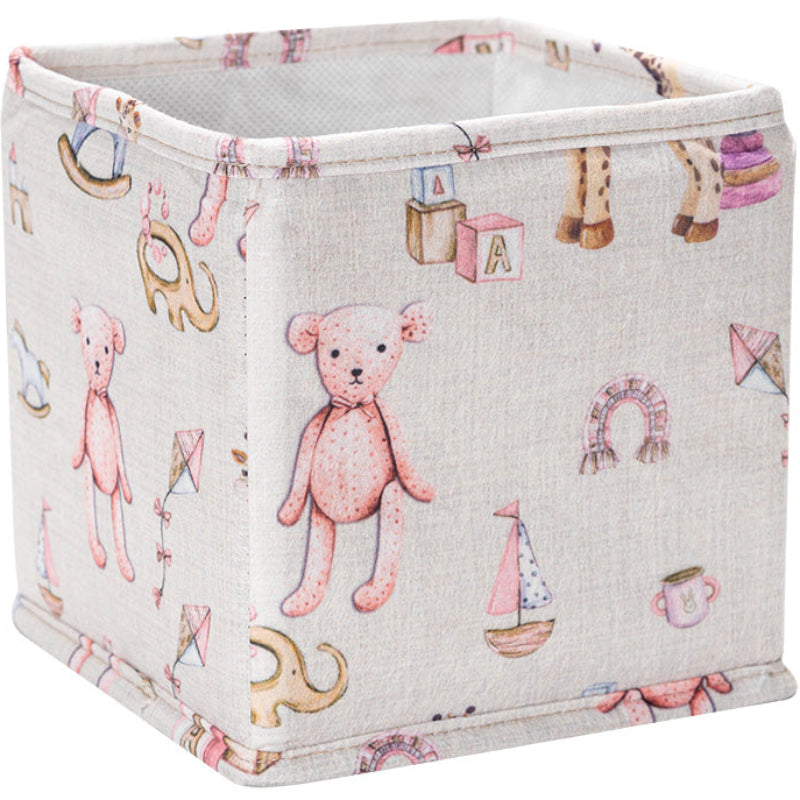 Baby drawer organizer set of 3 with diapers, toys, and bottles
Fabric nursery storage bins in pastel pink with patterns
Drawer organizers for baby clothes, diapers, and essentials
Cute foldable fabric organizers on a wooden table