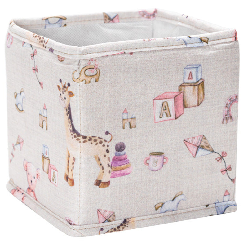 Baby drawer organizer set of 3 with diapers, toys, and bottles
Fabric nursery storage bins in pastel pink with patterns
Drawer organizers for baby clothes, diapers, and essentials
Cute foldable fabric organizers on a wooden table