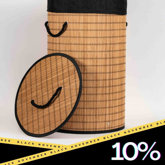 Round Laundry Basket With Lid