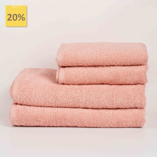 Blush Pink Cotton Towel Set – Bath, Hand & Face Towels