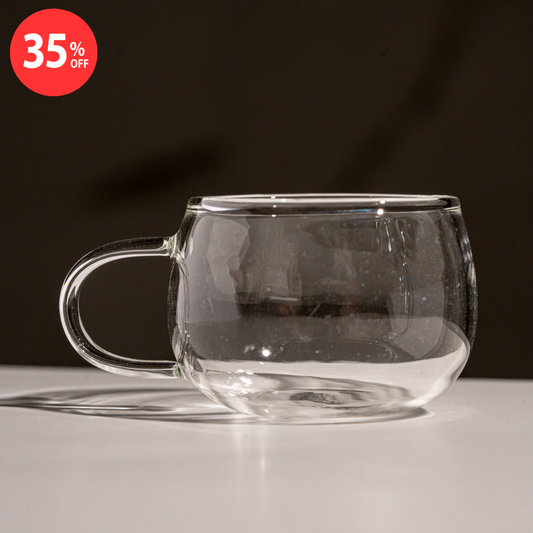 6 Pieces Coffee Side Glass