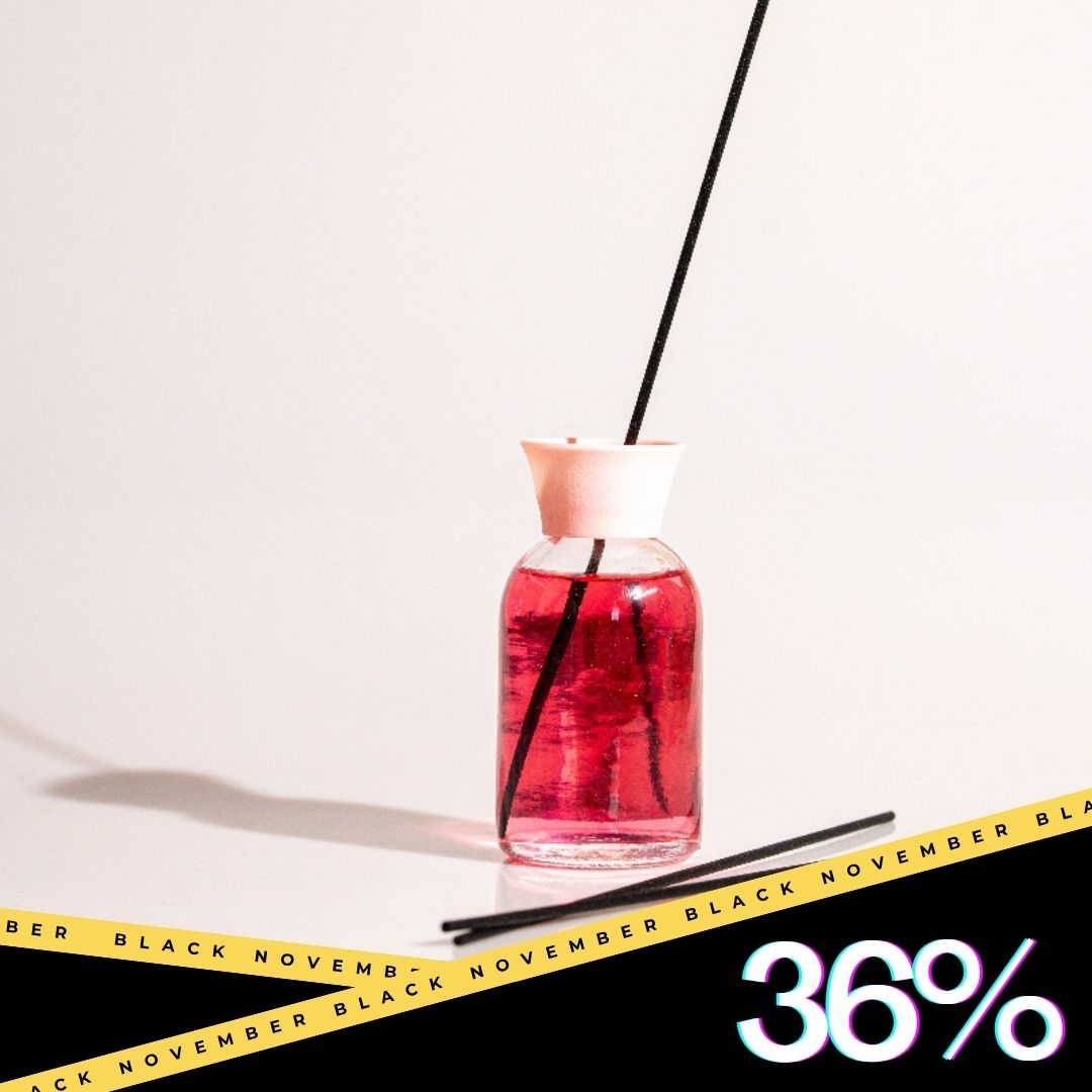 Aromatic Powder Reed Diffuser – Long-Lasting Home Fragrance with Elegant Glass Bottle