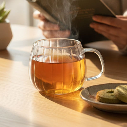 Double-wall glass coffee mug with handle, empty
Heat-resistant clear glass coffee cup for espresso or tea
Modern borosilicate glass mug on white background
Transparent insulated glass mug with ergonomic handle