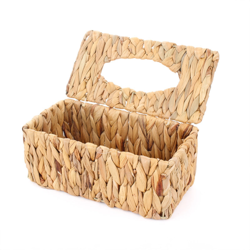 Natural woven tissue box cover made of seagrass – KeyHomeLB home decor