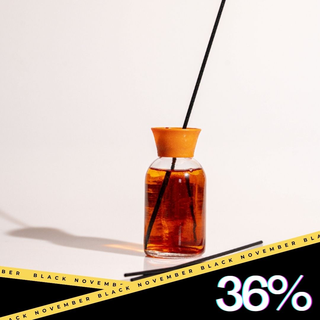 Aromatic Peach Reed Diffuser – Long-Lasting Home Fragrance with Elegant Glass Bottle