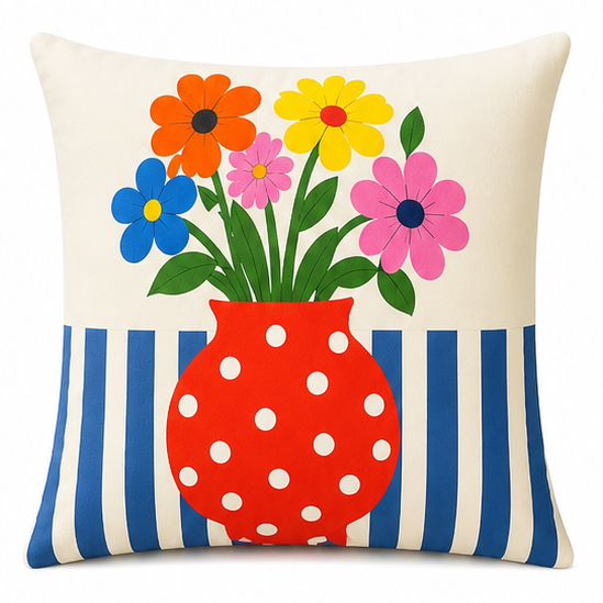 Mediterranean Summer Cushion Covers | Set of 4