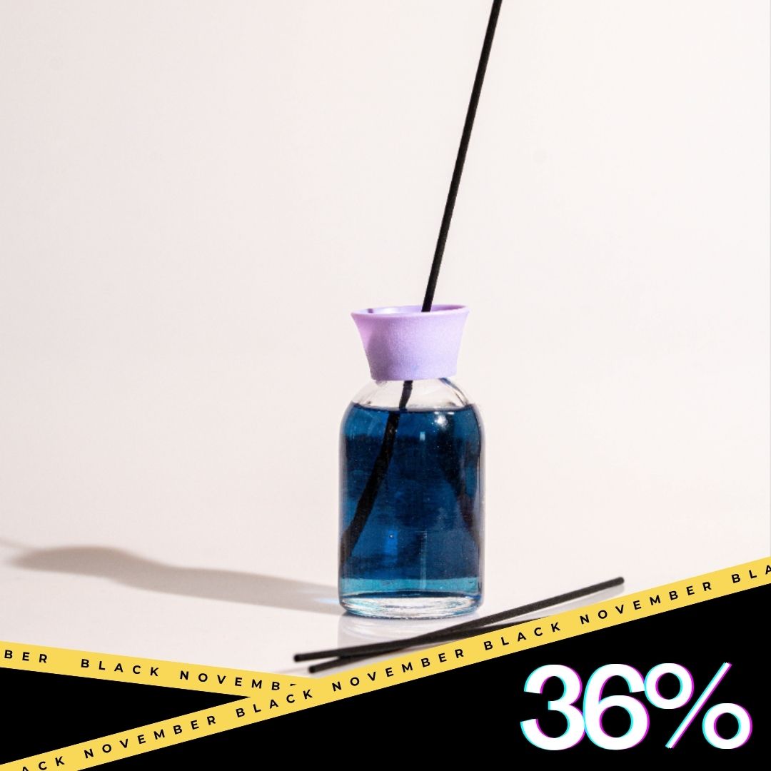 Aromatic Lavender Reed Diffuser – Long-Lasting Home Fragrance with Elegant Glass Bottle