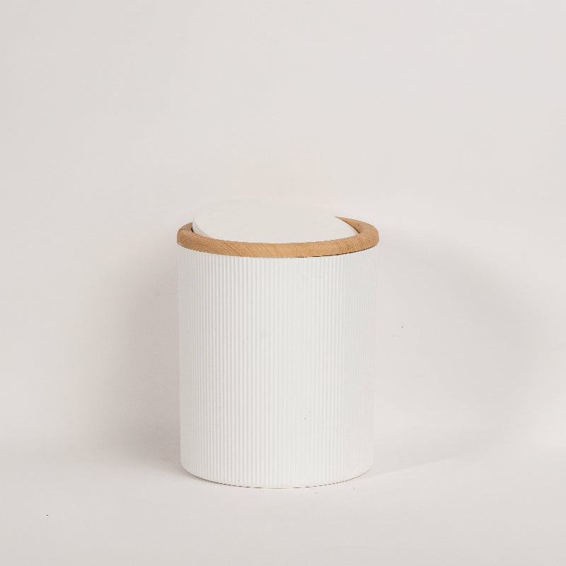 Main Bundle Image: “White bathroom essentials bundle with bamboo laundry basket, pure white towels, white bath mat, and transparent anti-slip mat.”