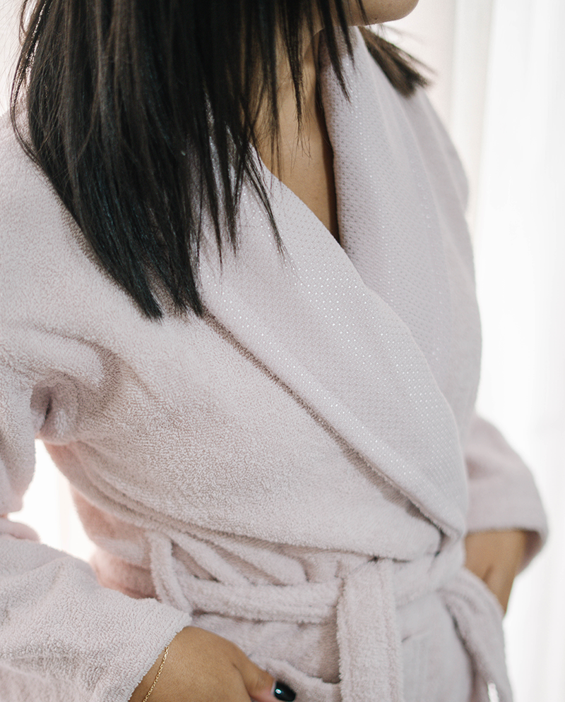 Cotton Terry Bathrobe – Ultra-Soft & Absorbent - Pink