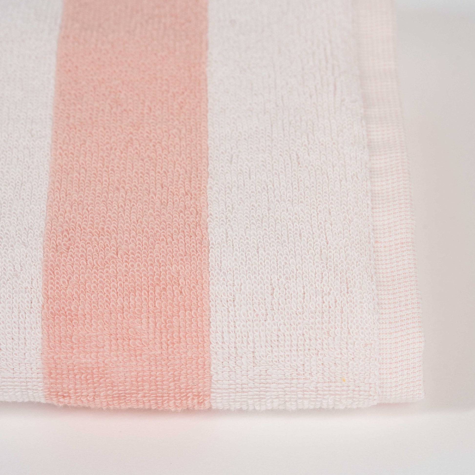 Pink cotton bathrobe with Ocean Row white and pink striped towel, plus free pink anti-slip mat gift – Mix and Match bathroom essentials from KeyHomeLB.