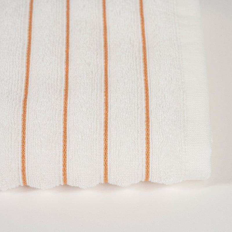 Green: "Luxury green cotton towel set with striped border – absorbent bathroom towels"

Yellow: "Luxury yellow cotton towel set – striped absorbent cotton towels"

Charcoal Grey: "Charcoal grey cotton towel set – soft absorbent striped towels for bathroom"

Beige: "Beige cotton towel set with striped border – hotel quality bathroom towels"

Coraille: "Coraille cotton towel set – soft absorbent striped cotton towels"

White: "White cotton towel set with golden stripe – luxury absorbent bathroom towels