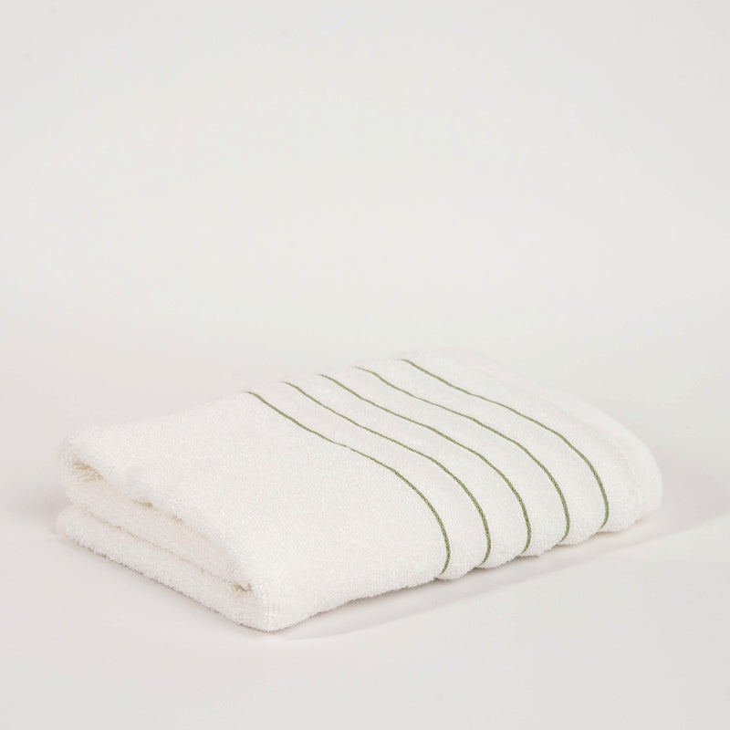 Green: "Luxury green cotton towel set with striped border – absorbent bathroom towels"

Yellow: "Luxury yellow cotton towel set – striped absorbent cotton towels"

Charcoal Grey: "Charcoal grey cotton towel set – soft absorbent striped towels for bathroom"

Beige: "Beige cotton towel set with striped border – hotel quality bathroom towels"

Coraille: "Coraille cotton towel set – soft absorbent striped cotton towels"

White: "White cotton towel set with golden stripe – luxury absorbent bathroom towels