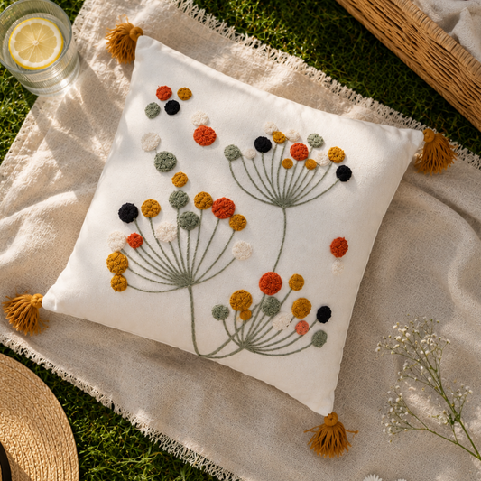 Wildflower Square Bloom - Cushion Cover