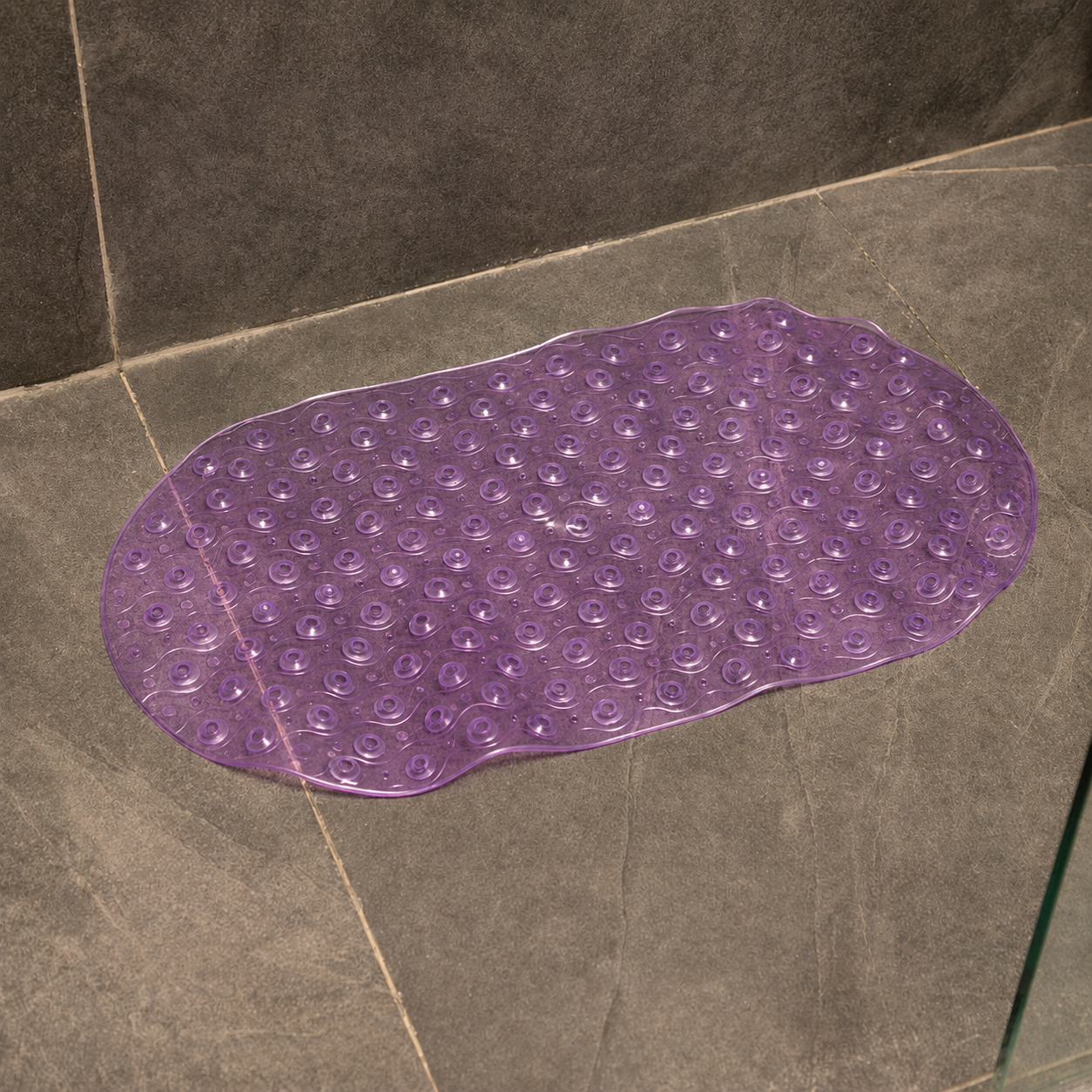 Anti-Slip Shower Mat – Purple