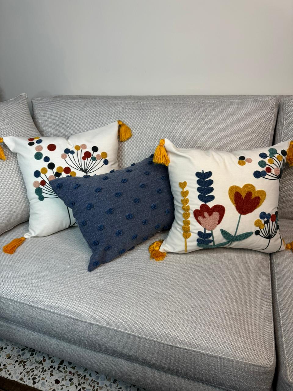 Vivid Bloom Collection Cushion Cover -Set of 3 pieces