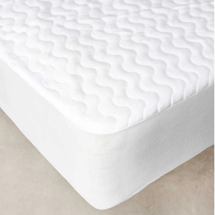 MINTEKS Natural Life Duvet Cover Ella in blue and beige stripes with 1 free waterproof white bed protector – Mix and Match bedding from KeyHomeLB.